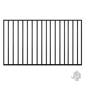 Elephant hek industrieel zwart aluminium 3x150x85 cm – moderne staal look voor elke tuin