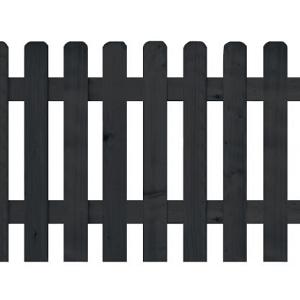 Elephant hek Vuren FSC zwart gelakt 3,2 × 180 × 80 cm – Strakke en duurzame tuinafscheiding