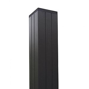 Elephant geassembleerde paal Modular/M&M aluminium 6,8x6,8x200 cm antraciet – voor een schutting van