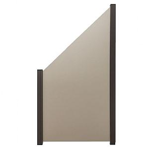 Elephant schuine schutting ACP aluminium composiet betongrijs – inclusief adapterprofiel