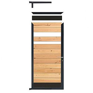 Elephant Tuindeur Kit Mix&Match Aluminium Antra 4x90x200 cm – Antraciet met Krukken, Slot en Beslag