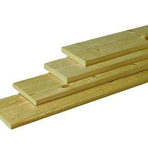 Scandinavisch Vuren Geschaafde Plank 1,8 x 14,5 x 180 cm – Groen Geïmpregneerd