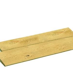 Scandinavisch vuren Zweeds rabat, 1 zijde geschaafd, 1 zijde fijnbezaagd, 1,5-3 x 19,5 x 300 cm, gro