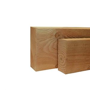 Douglas geschaafde gording 6,5 x 14 x 500 cm, groen geïmpregneerd.