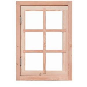 Douglas 6-ruits uitzetraam, 89,8 x 70,3 cm, onbehandeld.