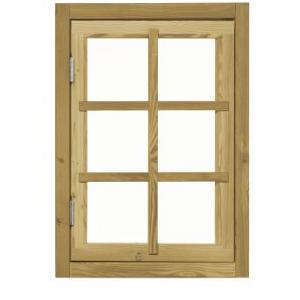 Douglas 6-ruits uitzetraam, 89,8 x 70,3 cm, groen geïmpregneerd.
