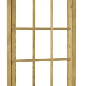 Douglas 9-ruits uitzetraam, 89,8 x 136,3 cm, groen geïmpregneerd.