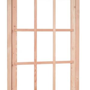 Douglas 9-ruits uitzetraam, 89,8 x 136,3 cm, kleurloos geïmpregneerd.