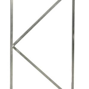 Verstelbaar stalen poortframe 90 x 155 cm, vuurverzinkt.