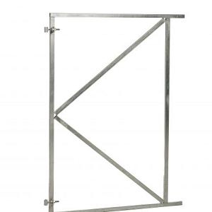 Verstelbaar stalen poortframe 120 x 155 cm, vuurverzinkt.