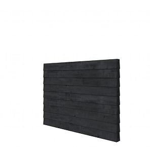 Douglas wandpakket t.b.v. dubbelzijdige wand kapschuur Comfort 229x162 cm, zwart geïmpregneerd.