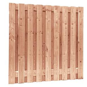 Redvision geschaafd plankenscherm 19-planks 16 mm, 180 x 180 cm, verticaal recht.