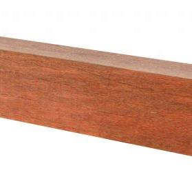 AZ Hardhouten paal met diamantkop, 12 x 12 x 300 cm.