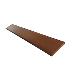 Thermovision Ayous geschaafde plank 1,8 x 13,5 x 305 cm, thermisch gemodificeerd, pak a 4 stuks.