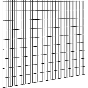 Hillfence metalen scherm dubbele staafmat 250 x 183 cm zwart
