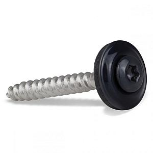 Daktrimschroef RVS met zwarte kop RAL 9005 en EPDM ring – 4,5 x 35 mm (200 stuks)