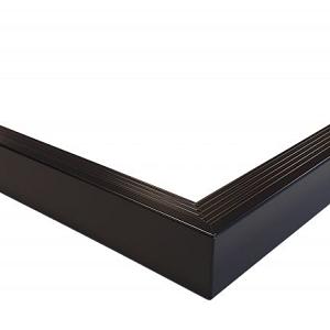 Aluminium daktrim buitenhoek, 4,5 x 4,5 x 40 cm, zwart RAL 9005.