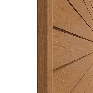 NewTechWood HKC Co-Extrusie Eindprofiel Castellation – Wandbekleding 7 x 5 x 300 cm, Red Cedar
