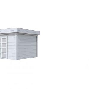 Vuren Topvision Parelhoen, 400 x 300 cm, lichtgrijs gespoten.