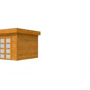 Douglas Topvision Roek, 298 x 298 cm, transparant gespoten.