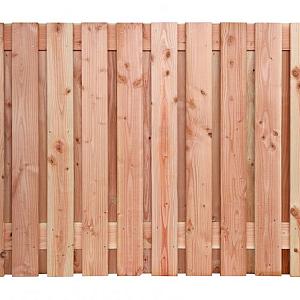 Douglas geschaafd plankenscherm 21-planks 16 mm, 180 x 130 cm t.b.v. betonsysteem, onbehandeld.