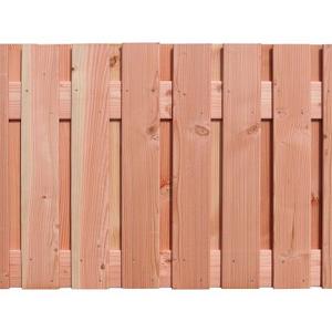 Douglas geschaafd plankenscherm 21-planks 16 mm, 180 x 90 cm t.b.v. betonsysteem, onbehandeld.