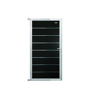 Elephant Tuindeur Modular Houtcomposiet FSC – Antraciet/Alu | 4x90x174 cm