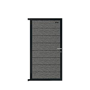 Elephant Tuindeur Modular Evo Houtcomposiet FSC 4x90x174 cm – Co-extrusie Rock Grey / Antraciet met 