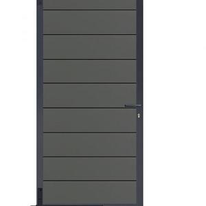 Elephant Tuindeur Modular Evo houtcomposiet FSC 4x90x195 cm – Rock Grey/Antraciet | Inclusief krukke