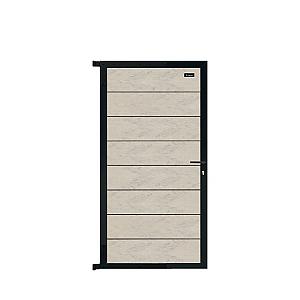 Elephant tuindeur Modular Evo houtcomposiet FSC 4x90x174 cm bicolor grijs– antra profielen + beslag