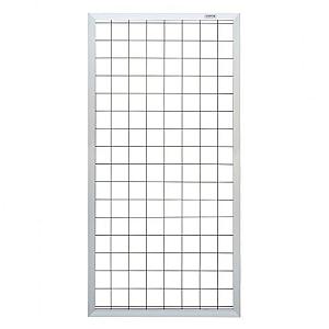 Elephant draadmat schutting Forte aluminium  900x1800mm alu kader/zwart staal draadmat