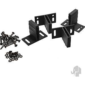 Elephant T-beslagset antraciet – 4 stuks voor houtcomposiet schuttingen