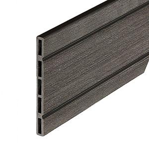 Elephant schuttingplank houtcomposiet FSC/GRS – antraciet met V-groeven (1,3 x 14,5 x 180 cm, 4 stuk