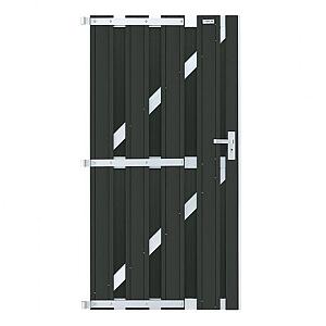 Elephant Tuindeur Design Houtcomposiet FSC/GRS – 3,9 x 90 x 180 cm – Antraciet/Aluminium – Inclusief