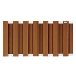 Elephant Schutting Design houtcomposiet halfhoog bruin – duurzaam en modern