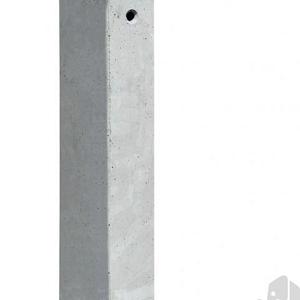 Elephant Tussenpaal Diamantkop Beton Grijs 8,5 x 8,5 x 280 cm – Voor Rechte Schuttingen