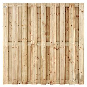 Elephant schutting verduurzaamd Vuren FSC 4,5x180x180 cm – 17 planks recht RVS geschroefd