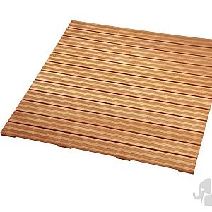 Elephant terrastegel duurzaam hardhout FSC – 2,4 x 100 x 100 cm – semi-ribbel profiel