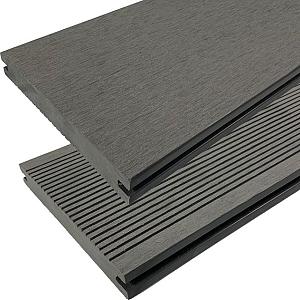 Elephant vlonderplank (clip) houtcomposiet FSC/GRS – 1,9 × 14 × 500 cm – Grijs – Massief – Ribbelpro