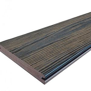 Eva-Last vlonderplank (clip) houtcomposiet FSC – Apex Driftwood Dark – 2,4 × 19 × 300 cm