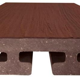 Eva-Last vlonderplank (clip) houtcomposiet FSC – 2,5 x 21 x 400 cm – I-series Padoek bruin houtnerf