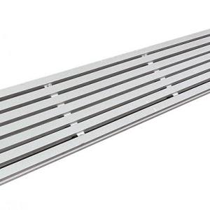 Elephant aluminium drainagerooster voor vlonders – 2,5×14,5×300 cm zilver gepoedercoat