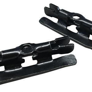 Elephant Professional terras clips zwart RVS  100 stuks incl. schroeven+boor+bitje