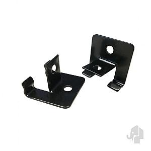 DuoWood eindclips RVS zwart gepoedercoat – 25 stuks