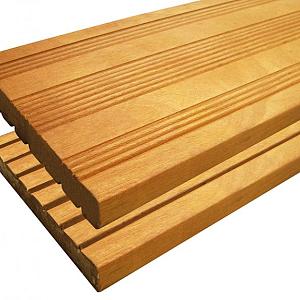 Elephant vlonderplank Almendrillo FSC hardhout 2,1x14,5x335 cm – groeven profiel / semi-ribbel – geo