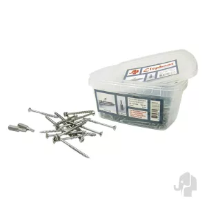 Elephant vlonderplank schroeven Torx-plat RVS 4x50mm – 500 stuks