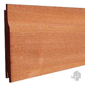 Elephant Rabatdeel Kapur Hardhout 1,8 x 12,7 (14,4) x 490 cm – Geschaafd met Mes en Groef Profiel