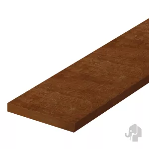 Elephant waterkering plank Azobé hardhout 1x10x300 cm gezaagd