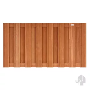 Elephant halfhoge schutting Kempas FSC hardhout 180 x 90 cm – duurzaam en stijlvol