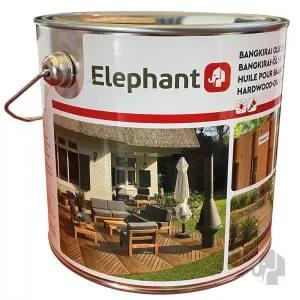 Elephant Bangkirai/hardhout olie  2,5 liter blik